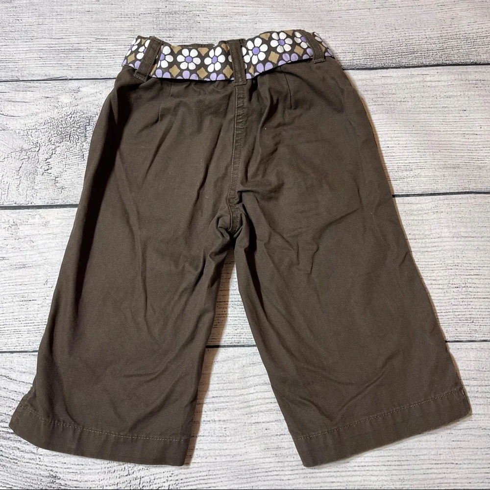 Gymboree Brown Jeweled Giraffe Cropped Pants Girl 5T